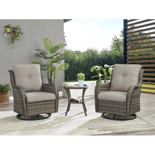 Hummuh Carolina Outdoor Wicker Chair with Cushions & Reviews Wayfair